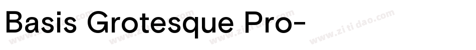 Basis Grotesque Pro字体转换
